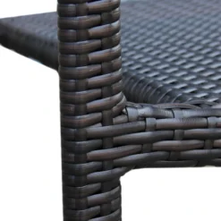 Brown Wicker Mid-Century Outdoor Barstool -Outdoor Corner Shop brown wicker mid century outdoor barstool 5