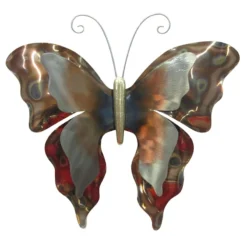 Butterfly Metal Outdoor Wall Decor, 15"
