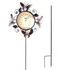 Butterfly Thermometer Garden Stake, 44" -Outdoor Corner Shop butterfly thermometer garden stake 44 3