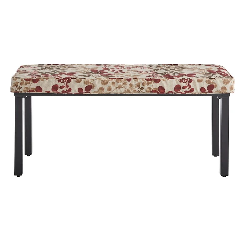 Cabrera Sangria Gusseted Outdoor Bench Cushion 2 Cabrera Sangria Gusseted Outdoor Bench Cushion - Image 2