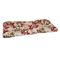 Cabrera Sangria Outdoor Wicker Settee Cushion