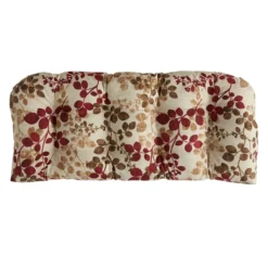 Cabrera Sangria Outdoor Wicker Settee Cushion