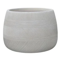 Carson Bowl Sand Fiber Clay Planter, Large