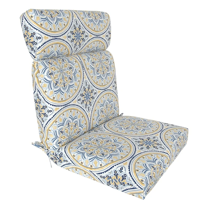 Castille Mandala Outdoor Hinged Chair Cushion 1 Castille Mandala Outdoor Hinged Chair Cushion