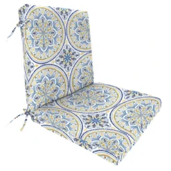 Castille Multi-Color Outdoor Hinged Seat Cushion