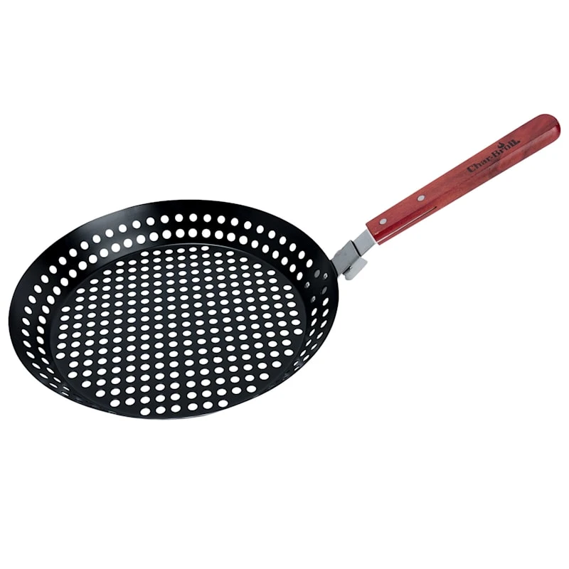 Char-Broil Round Grill Pan With Detachable Handle 1 Char-Broil Round Grill Pan With Detachable Handle