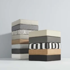 Charcoal Grey Canvas Gusseted Outdoor Deep Seat Cushion -Outdoor Corner Shop charcoal grey canvas gusseted outdoor deep seat cushion 4