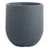 Charcoal Grey Rustic Cask Planter, Small