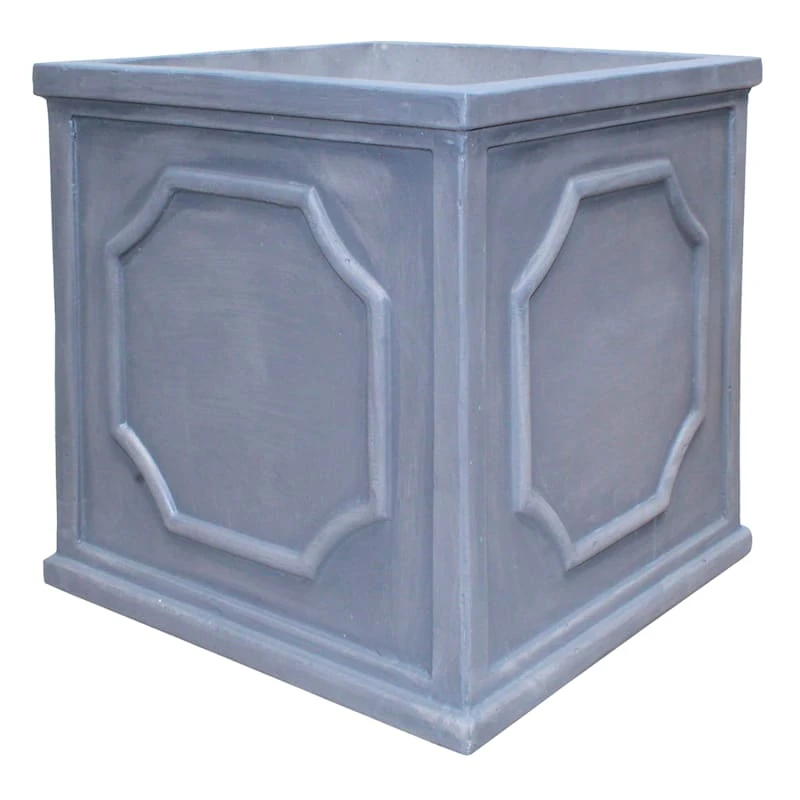Classic Blue Square Planter, 12" 1 Classic Blue Square Planter, 12"