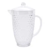 Clear Hobnail Textured Acrylic Pitcher & Lid, 2.3qt