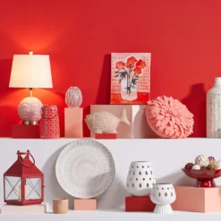 Coral Petal Outdoor Throw Pillow, 17" -Outdoor Corner Shop coral petal outdoor throw pillow 17 4