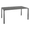 Crosby St Grammercy Black Steel Slat Outdoor Dining Table, 60x36