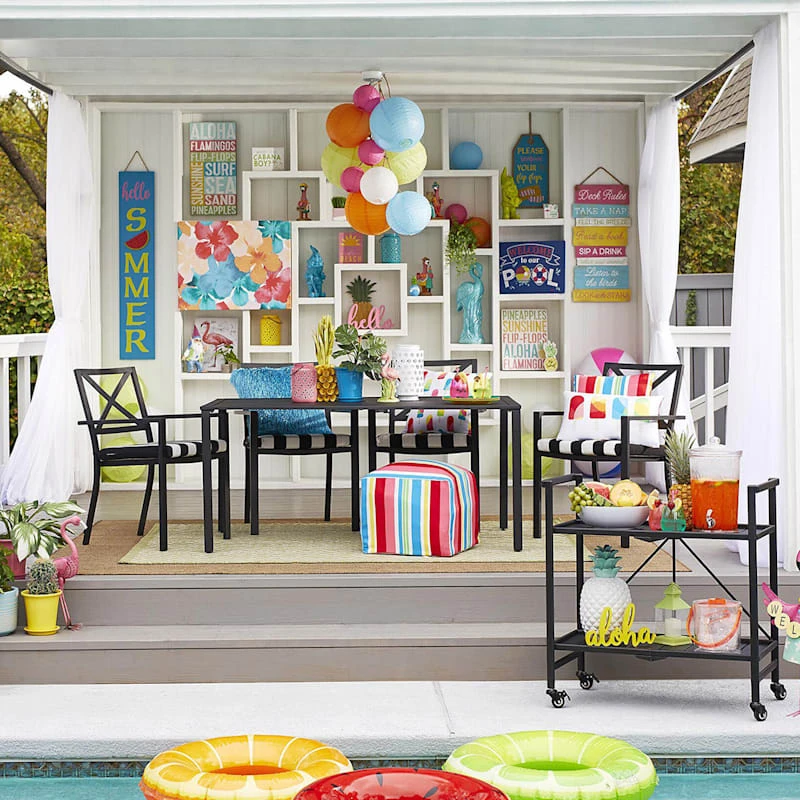 Crosby St Grammercy Black X-Back Outdoor Dining Chair 3 Crosby St Grammercy Black X-Back Outdoor Dining Chair - Image 3