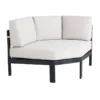 Crosby St Soho Outdoor Collection Black Steel Corner Chair