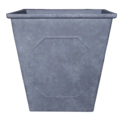 Dark Grey Square Planter, 14"