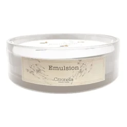 Emulsion Clear Glass Citronella Candle, 56oz