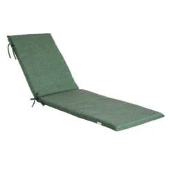 Endive Green Basic Outdoor Chaise Lounge Cushion