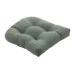 Endive Green Outdoor Wicker Seat Cushion