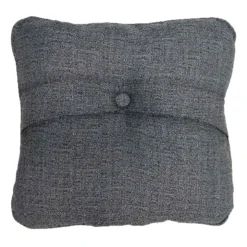 Fiddlestix Premium Dark Grey Outdoor Tufted Back Cushion