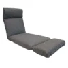 Fiddlestix Premium Dark Grey Outdoor Universal Chaise Lounge Cushion