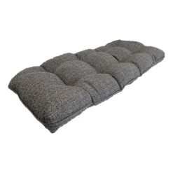 Fiddlestix Premium Dark Grey Outdoor Wicker Settee Cushion