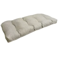Fiddlestix Premium Linen Outdoor Wicker Settee Cushion