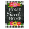 Floral Home Sweet Home Flag