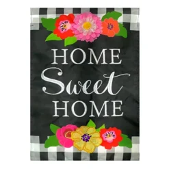 Floral Home Sweet Home Flag