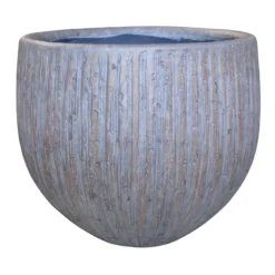 Fossil Bark Design Concrete Planter, 15.5"