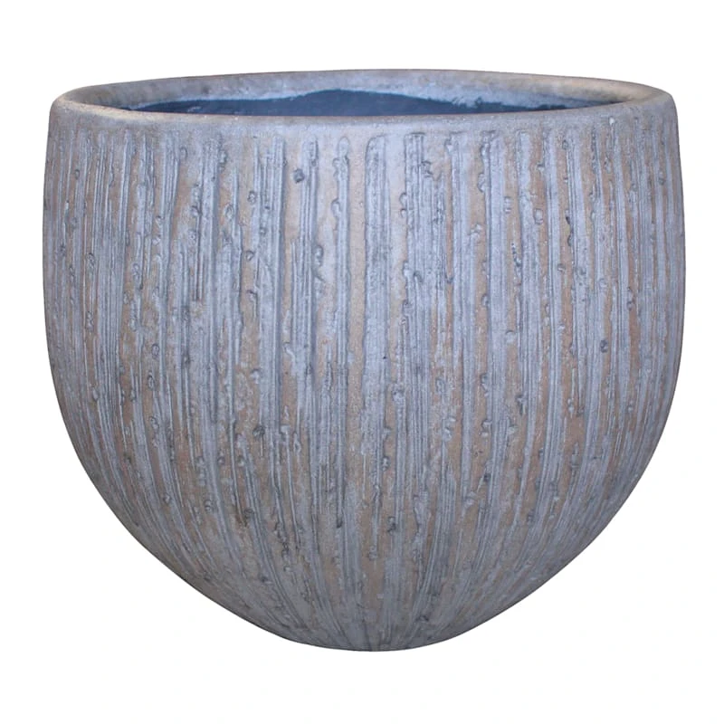Fossil Bark Design Planter, 13" 1 Fossil Bark Design Planter, 13"