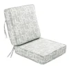 Found & Fable 2-Piece Grey Ah Collected Gusseted Outdoor Deep Seat Cushion Set