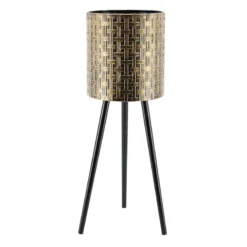 Found & Fable Bronze Metal Bamboo Plant Stand, Large