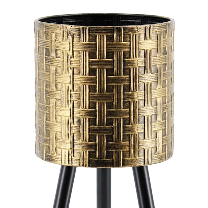 Found & Fable Bronze Metal Bamboo Plant Stand, Medium 2 Found & Fable Bronze Metal Bamboo Plant Stand, Medium - Image 2