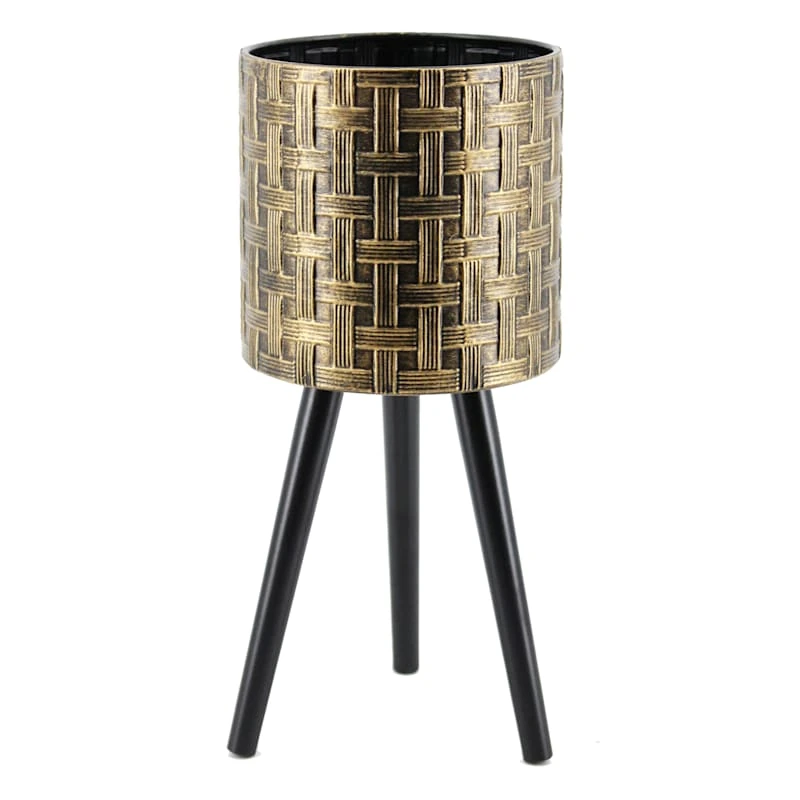 Found & Fable Bronze Metal Bamboo Plant Stand, Small 1 Found & Fable Bronze Metal Bamboo Plant Stand, Small