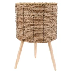 Found & Fable Faux Rattan Plant Stand, Large