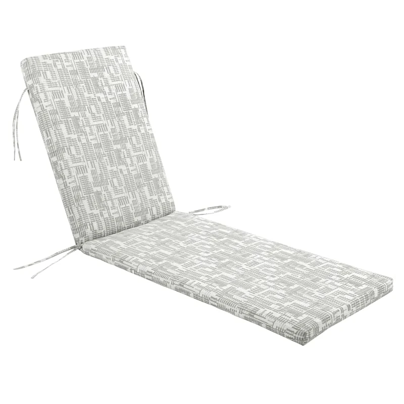 Found & Fable Grey Ah Collected Basic Outdoor Chaise Lounge Cushion 1 Found & Fable Grey Ah Collected Basic Outdoor Chaise Lounge Cushion