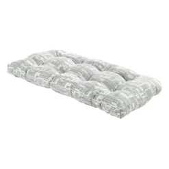 Found & Fable Grey Ah Collected Outdoor Wicker Settee Cushion