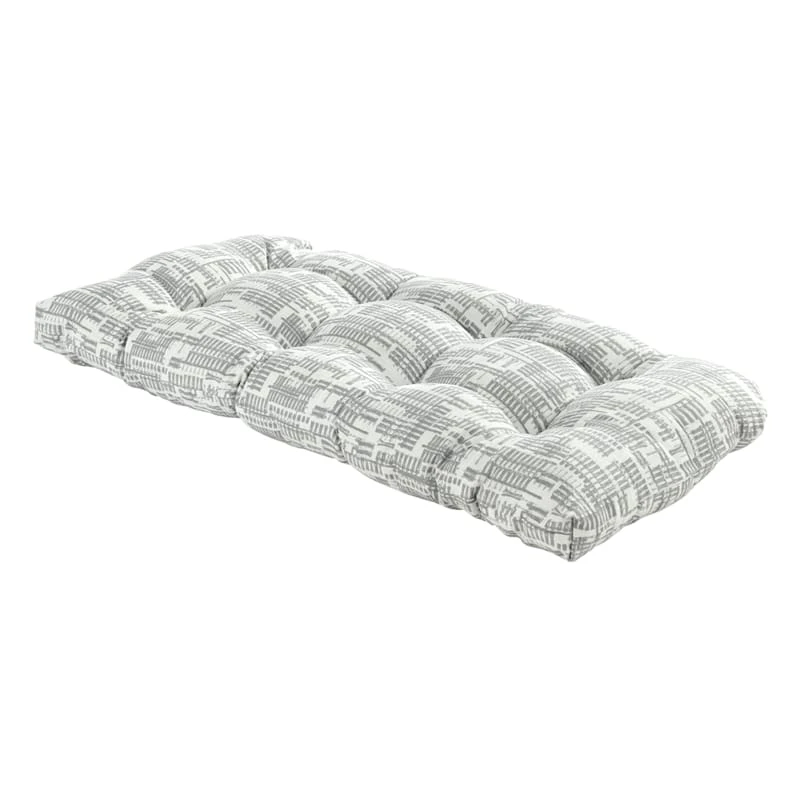 Found & Fable Grey Ah Collected Outdoor Wicker Settee Cushion 1 Found & Fable Grey Ah Collected Outdoor Wicker Settee Cushion