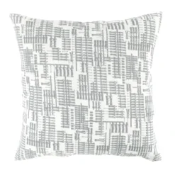 Found & Fable Grey Oversized Outdoor Throw Pillow, 20"