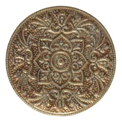 Found & Fable Metal Medallion Outdoor Wall Decor, 22"