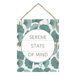 Found & Fable Serene State Pallet Outdoor Wall Sign, 12x15