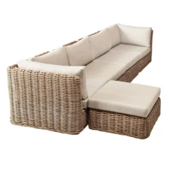 Found & Fable Set Of 2 Hamptons All-Weather Wicker Armless Outdoor Chair With Cushion -Outdoor Corner Shop found fable set of 2 hamptons all weather wicker armless outdoor chair with cushion 3