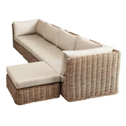 Found & Fable Set Of 2 Hamptons All-Weather Wicker Armless Outdoor Chair With Cushion -Outdoor Corner Shop found fable set of 2 hamptons all weather wicker armless outdoor chair with cushion 5