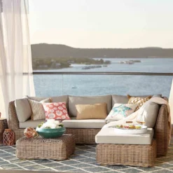 Found & Fable Set Of 2 Hamptons All-Weather Wicker Armless Outdoor Chair With Cushion -Outdoor Corner Shop found fable set of 2 hamptons all weather wicker armless outdoor chair with cushion 8