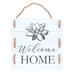 Found & Fable Welcome Home Pallet Outdoor Wall Sign, 12"