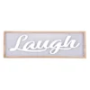Framed Laugh Outdoor Wall Sign, 33"