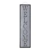 Galvanized Metal Welcome Outdoor Wall Sign, 48"