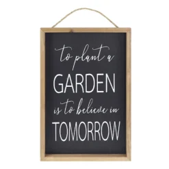 Garden Sentiment Wooden Outdoor Wall Sign, 18"