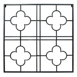 Grace Mitchell Metal Trellis Outdoor Wall Decor With Zinc Finish, 27"