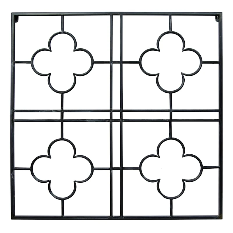 Grace Mitchell Metal Trellis Outdoor Wall Decor With Zinc Finish, 27" 1 Grace Mitchell Metal Trellis Outdoor Wall Decor With Zinc Finish, 27"
